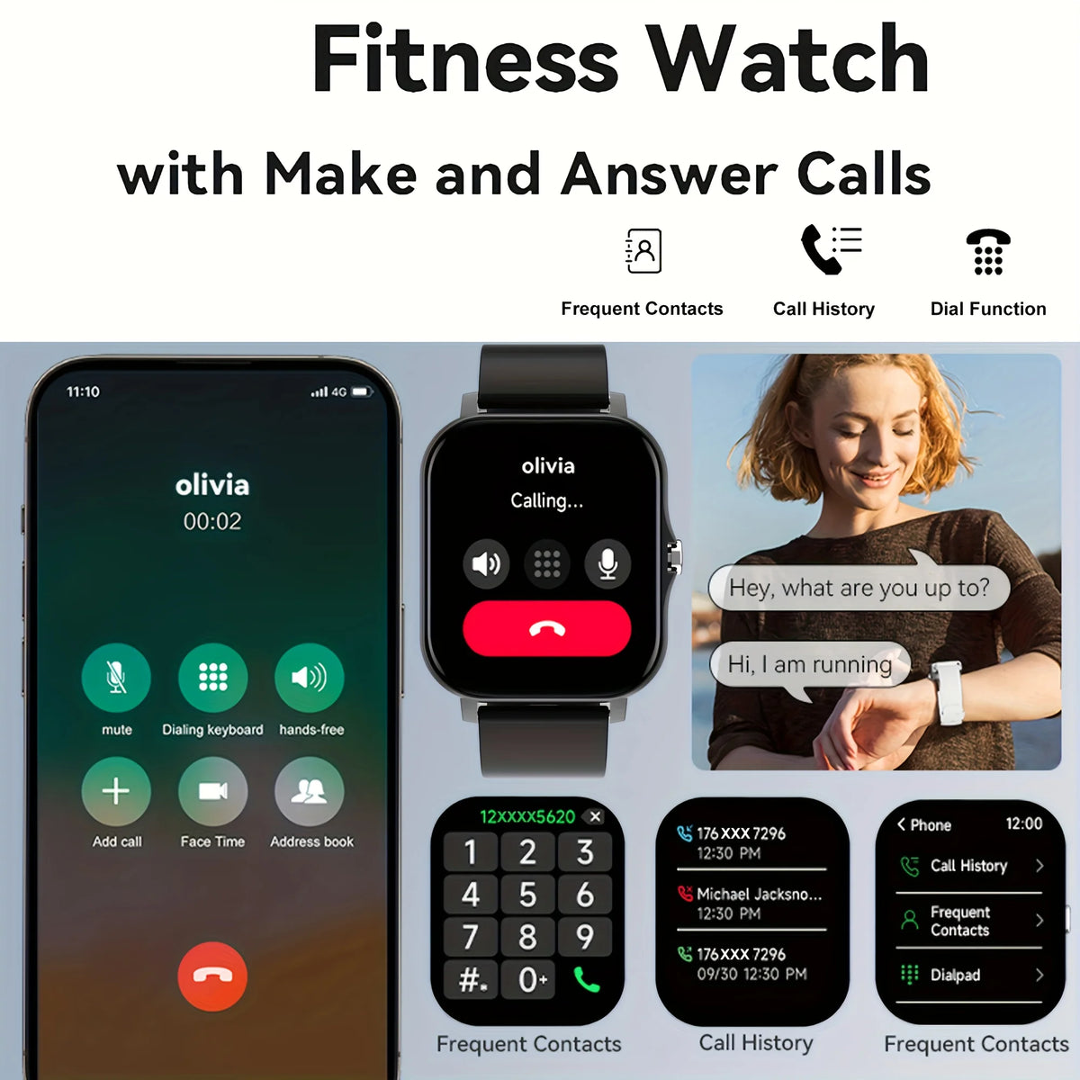 Smart Watch for Men & Women – Bluetooth Calling Fitness Watch