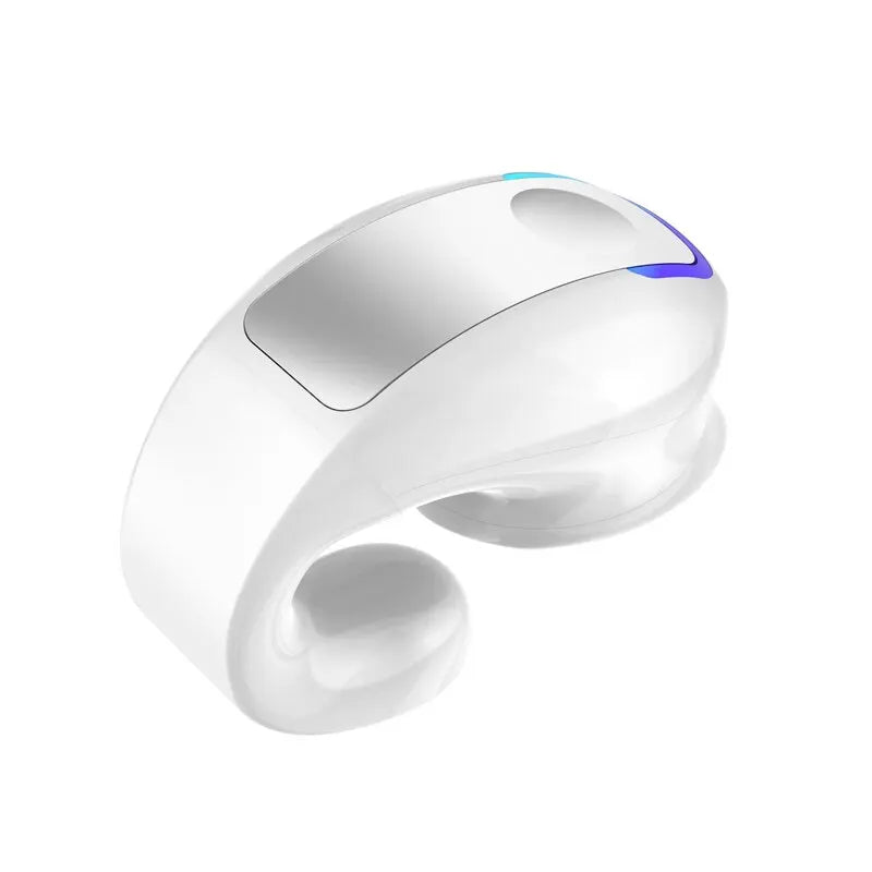 Wireless Bluetooth Clip-On Earphones – Open-Ear Headphones with Mic