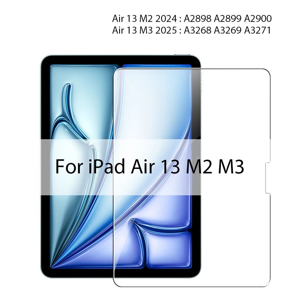 Tempered Glass Screen Protector for iPad – 9.7", 10.2", 10.9", 11" & 12.9"