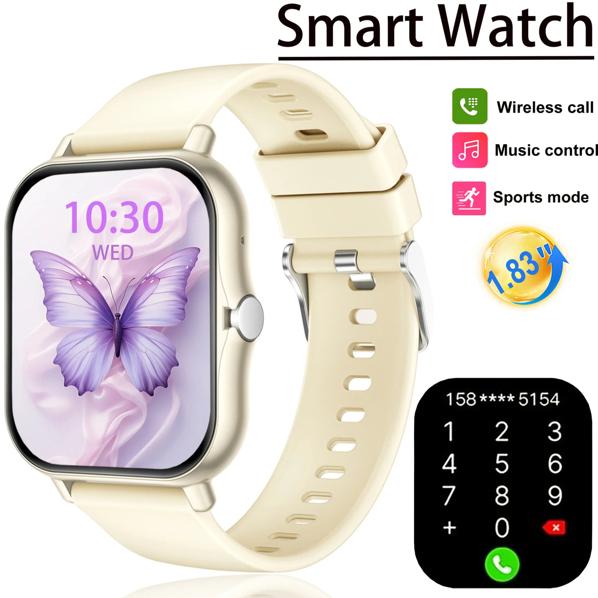 Smart Watch for Men & Women – Bluetooth Calling Fitness Watch