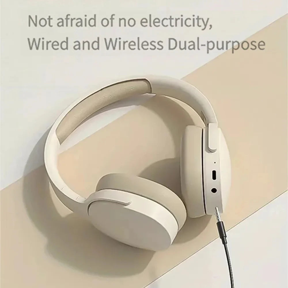 Bluetooth 5.3 Wireless Headphones with Noise Reduction & Foldable Design