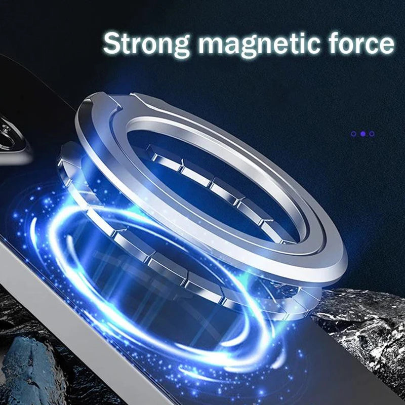 MagSafe Magnetic Phone Ring Holder- Adjustable Finger Grip & Stand.