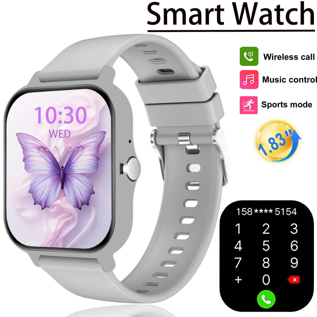 Smart Watch for Men & Women – Bluetooth Calling Fitness Watch