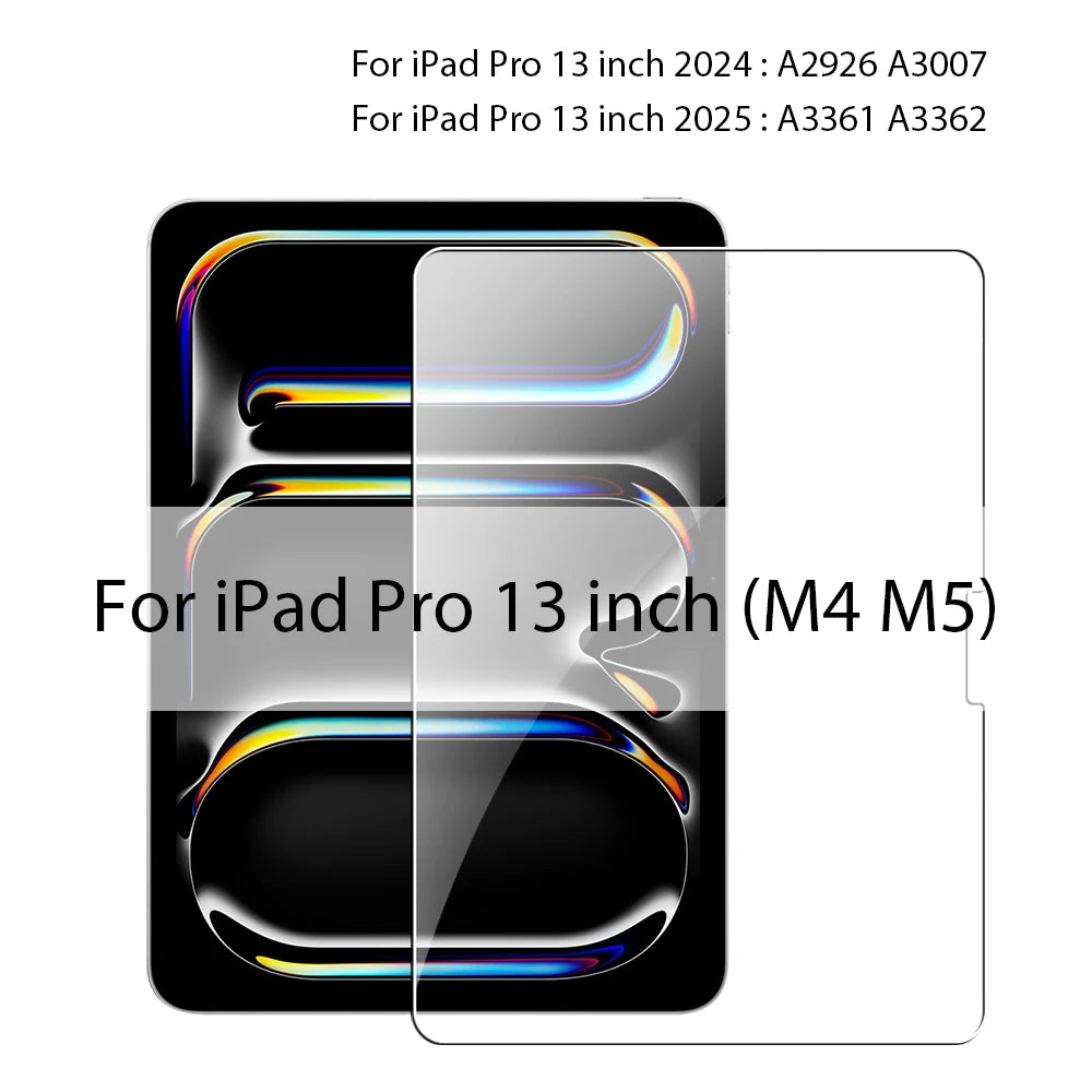 Tempered Glass Screen Protector for iPad – 9.7", 10.2", 10.9", 11" & 12.9"