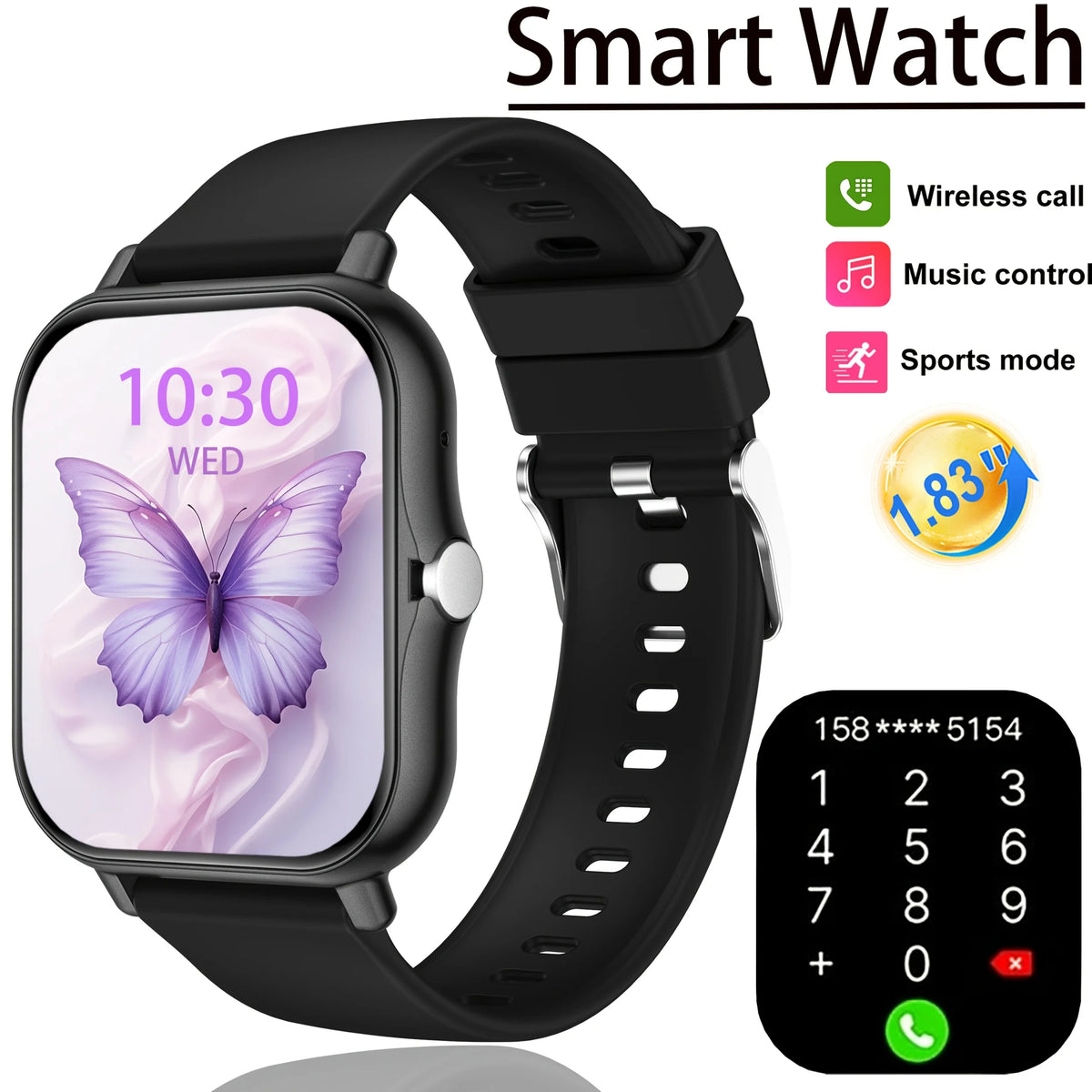 Smart Watch for Men & Women – Bluetooth Calling Fitness Watch