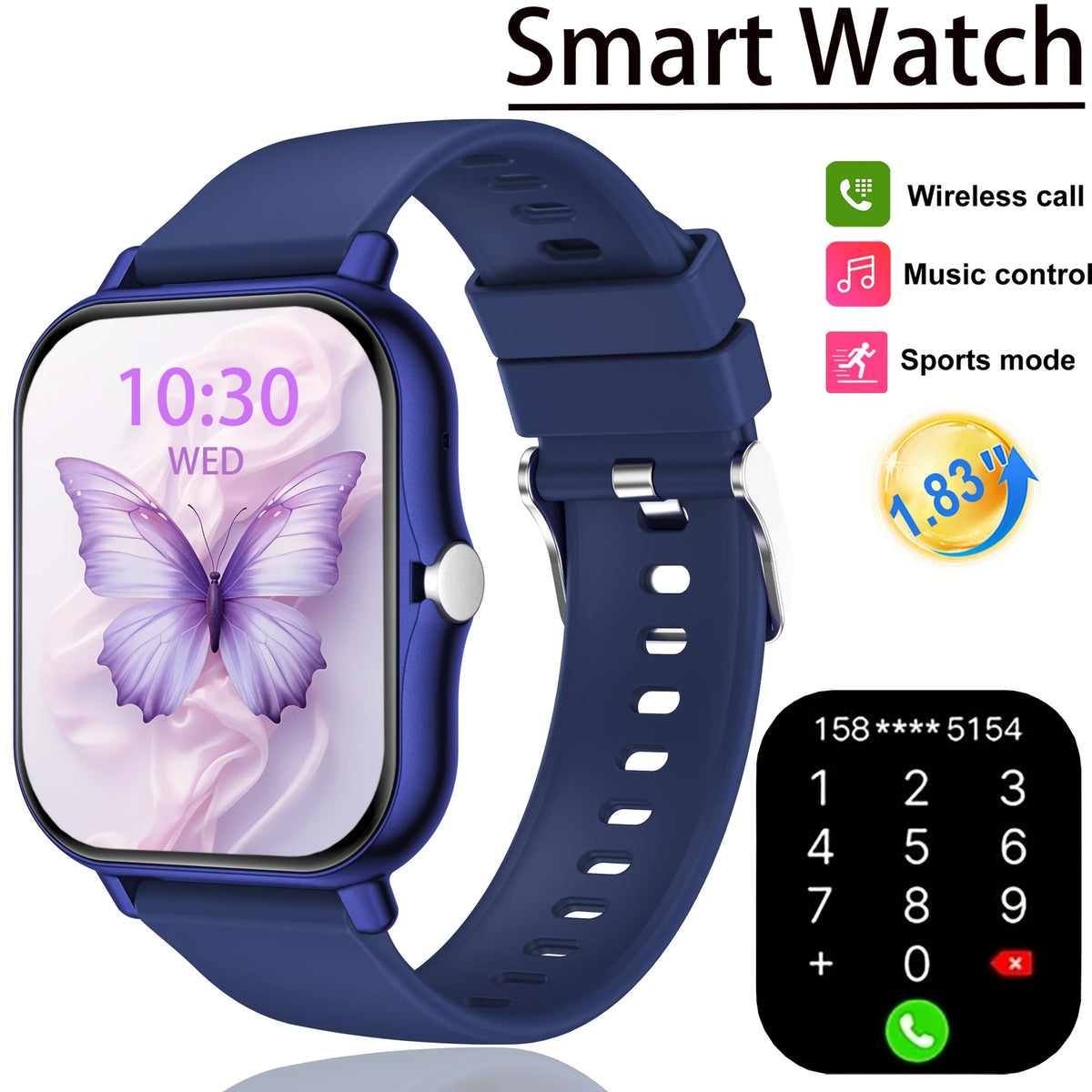 Smart Watch for Men & Women – Bluetooth Calling Fitness Watch