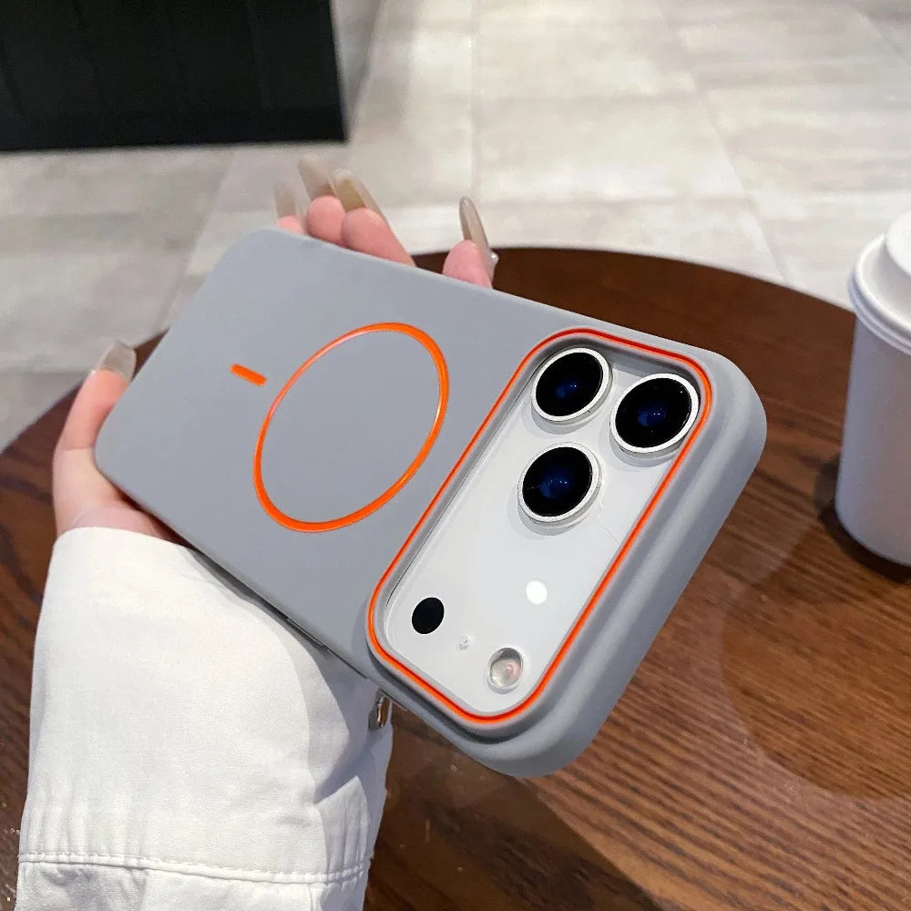 Magnetic Matte iPhone Case- Wireless Charging Compatible.