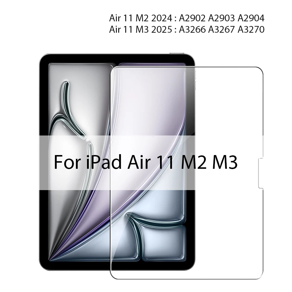 Tempered Glass Screen Protector for iPad – 9.7", 10.2", 10.9", 11" & 12.9"
