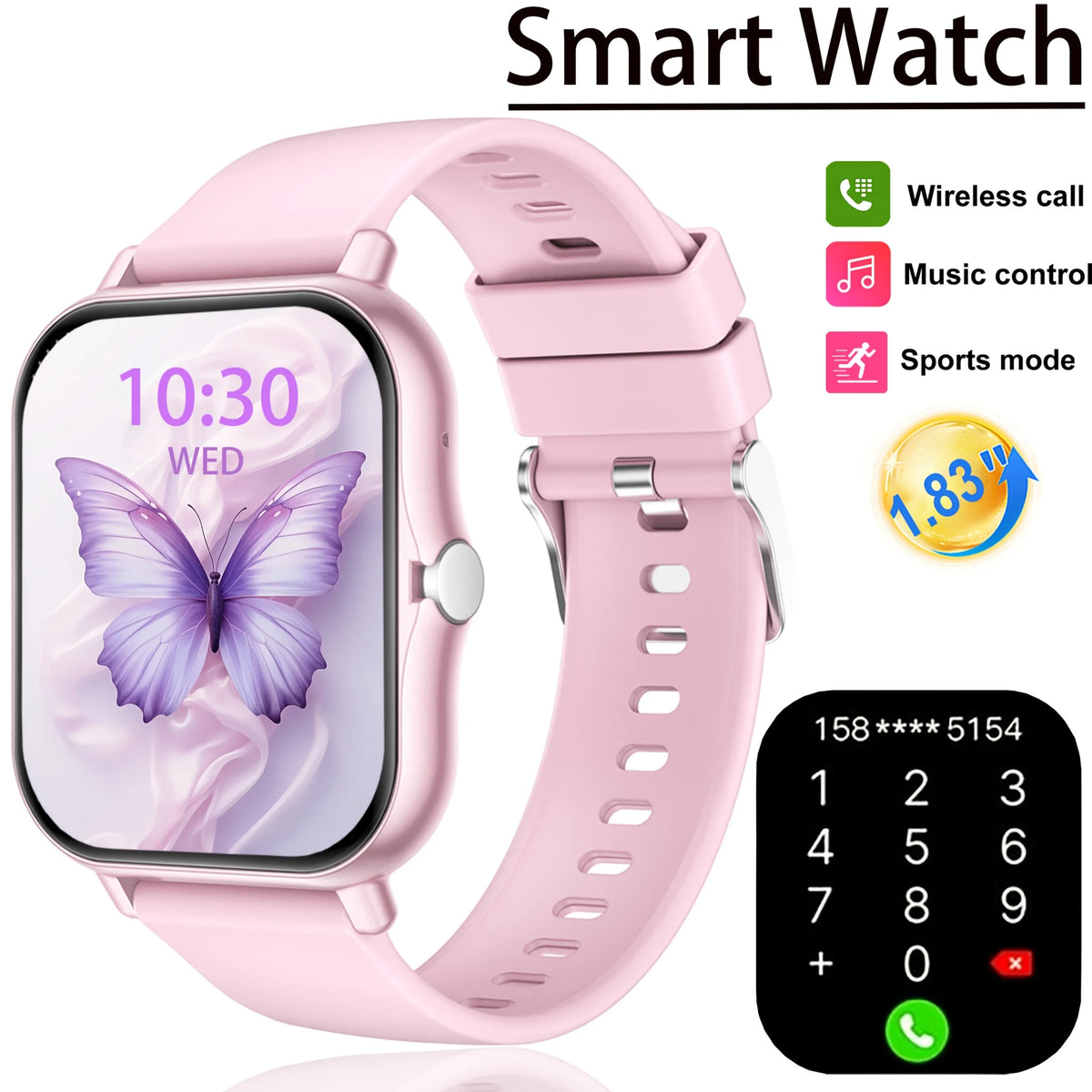 Smart Watch for Men & Women – Bluetooth Calling Fitness Watch