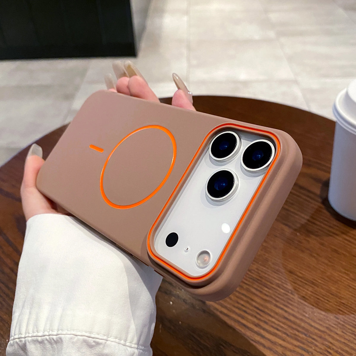Magnetic Matte iPhone Case- Wireless Charging Compatible.