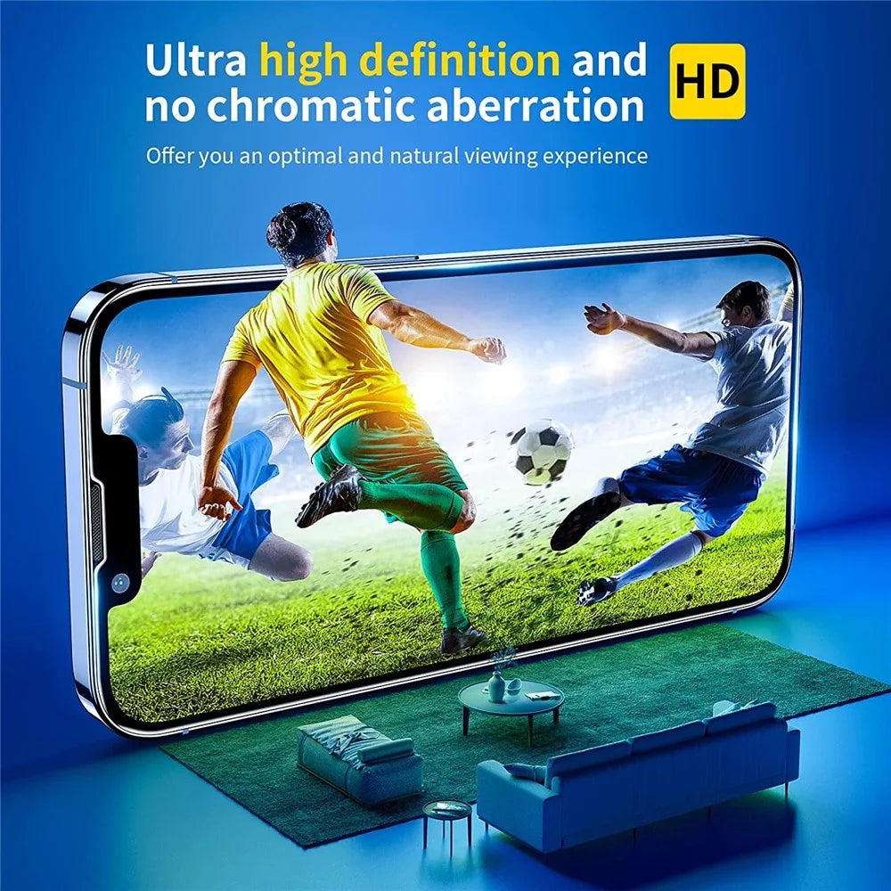9H Tempered Glass Screen Protector for iPhone – HD Clear Screen Protection