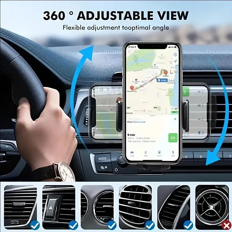 Universal Car Phone Holder for Air Vent- Secure Clip Mount