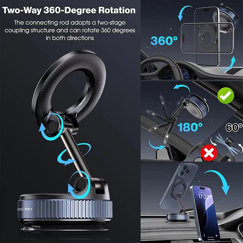 360° Magnetic phone holder- Universal Mount for Car, Desk & Home
