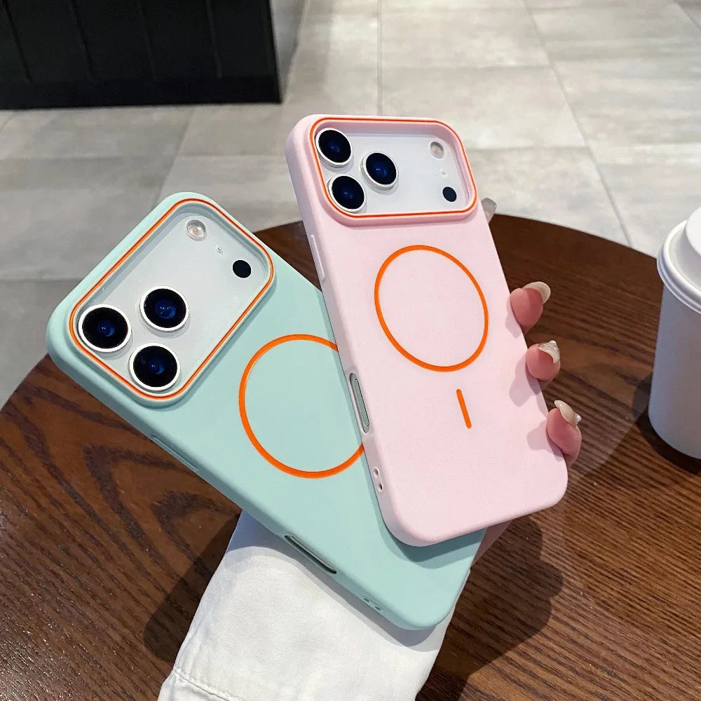 Magnetic Matte iPhone Case- Wireless Charging Compatible.