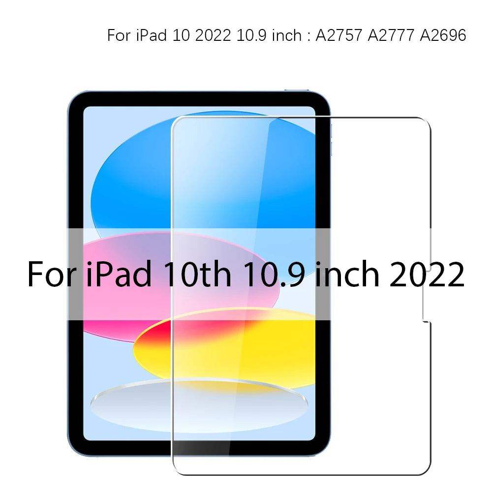 Tempered Glass Screen Protector for iPad – 9.7", 10.2", 10.9", 11" & 12.9"