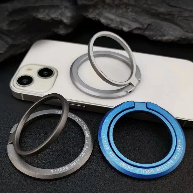 MagSafe Magnetic Phone Ring Holder- Adjustable Finger Grip & Stand.
