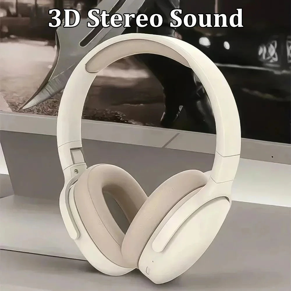 Bluetooth 5.3 Wireless Headphones with Noise Reduction & Foldable Design