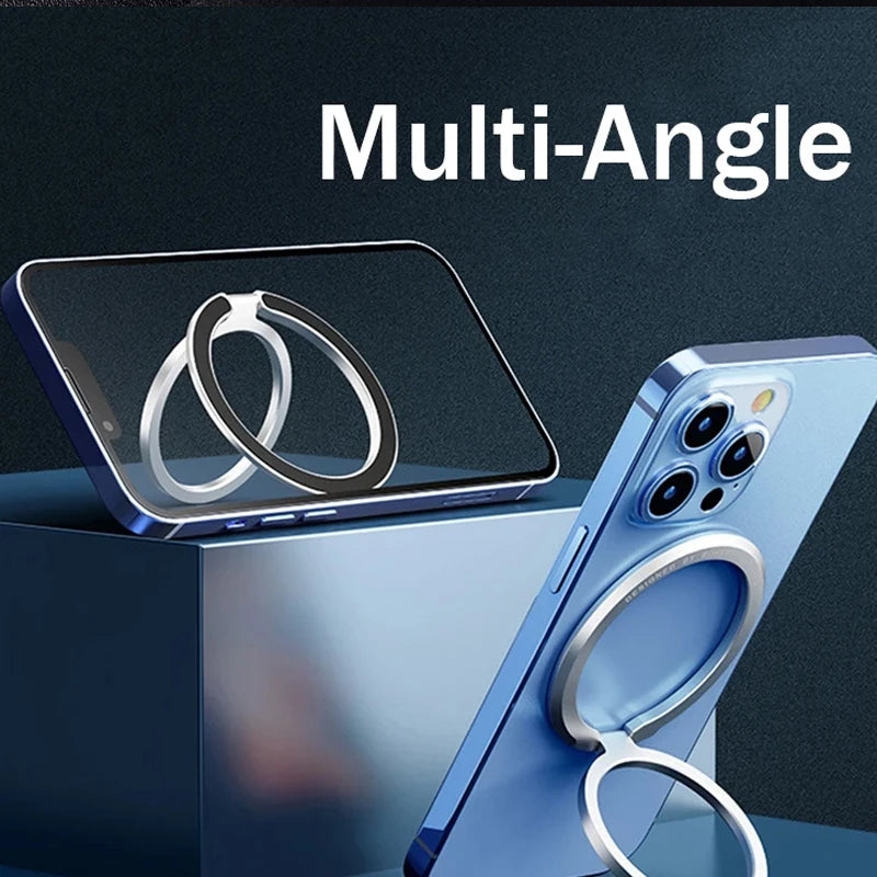 MagSafe Magnetic Phone Ring Holder- Adjustable Finger Grip & Stand.