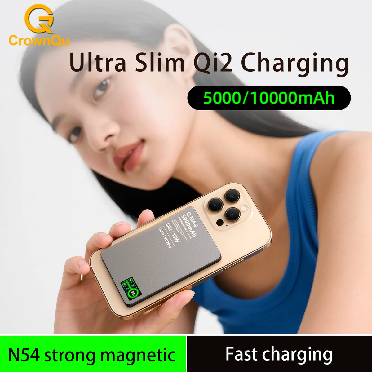 3-in-1 Magnetic Wireless Power Bank 10,000mAh for iPhone, AirPods & Apple Watch