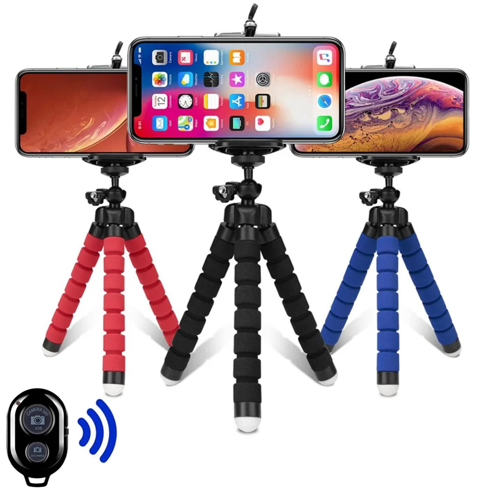 Flexible MiniTripod Phone Holder- Portable Smart Phone Stand