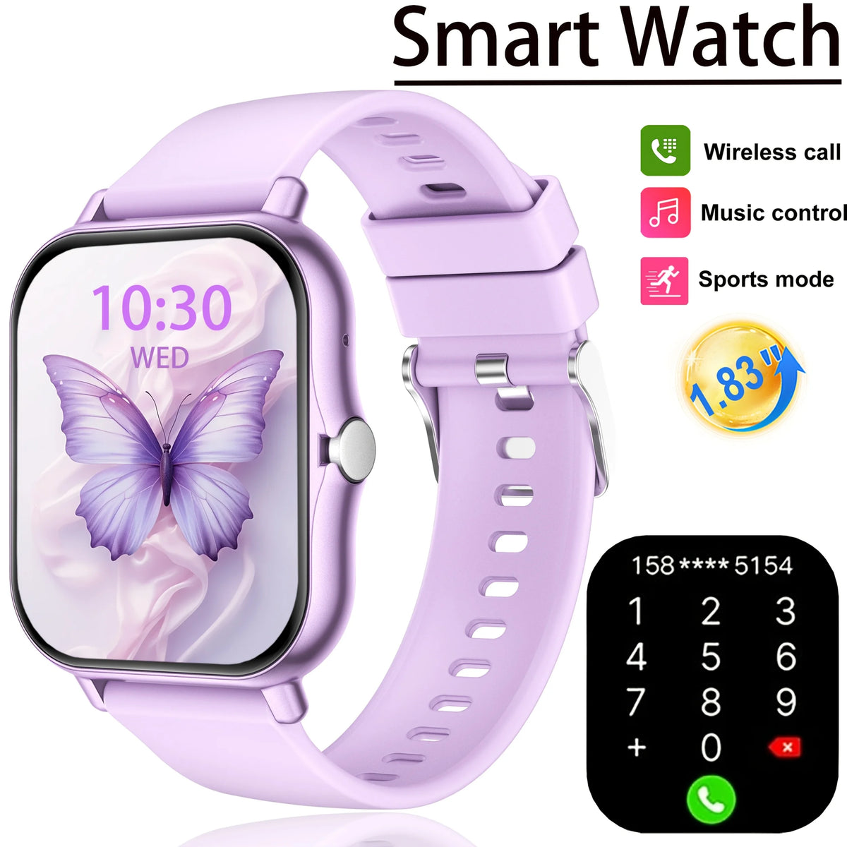 Smart Watch for Men & Women – Bluetooth Calling Fitness Watch