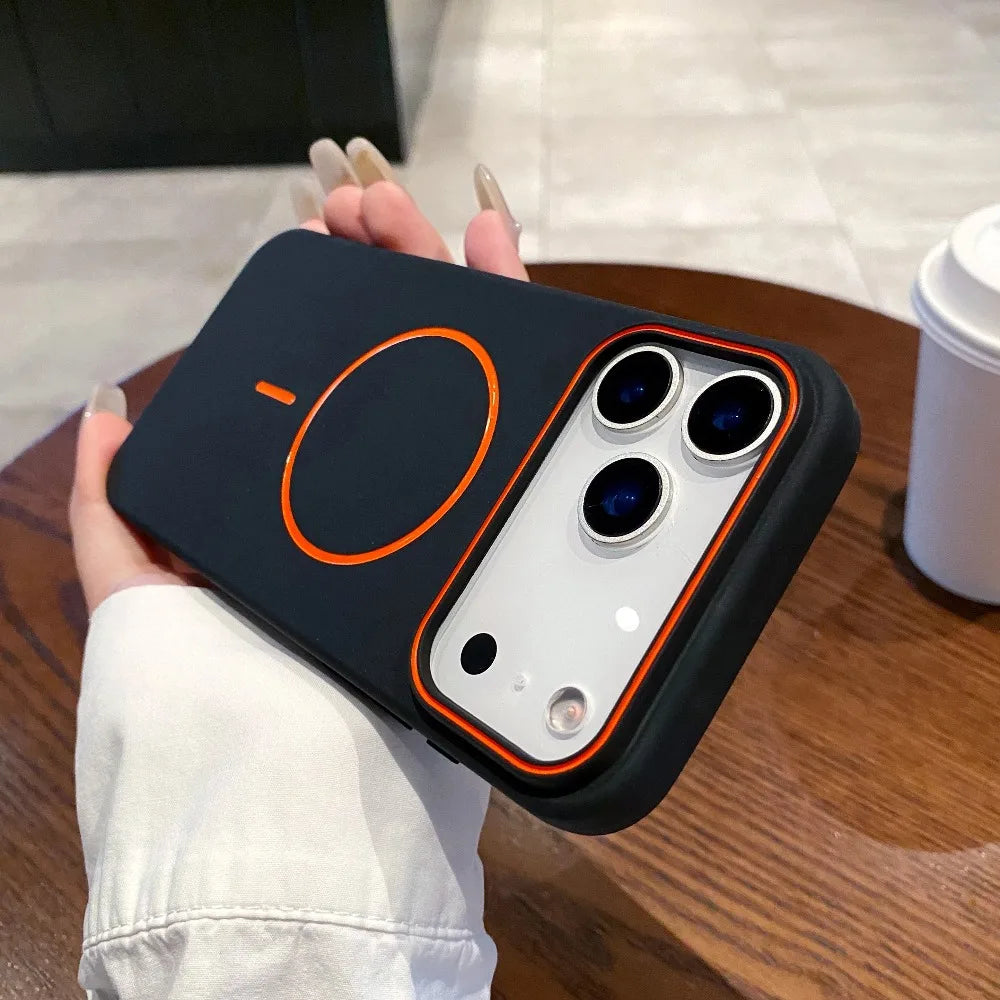 Magnetic Matte iPhone Case- Wireless Charging Compatible.