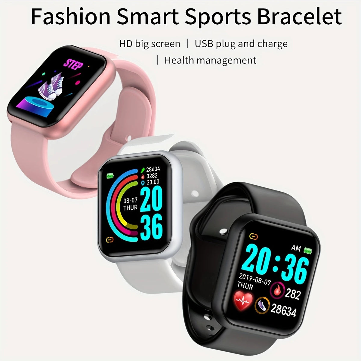 Smart Watch for Men & Women – Fitness Tracker with Heart Rate Monitor